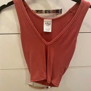 Coral Cotton Tank Top